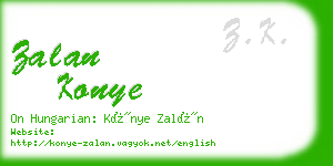 zalan konye business card